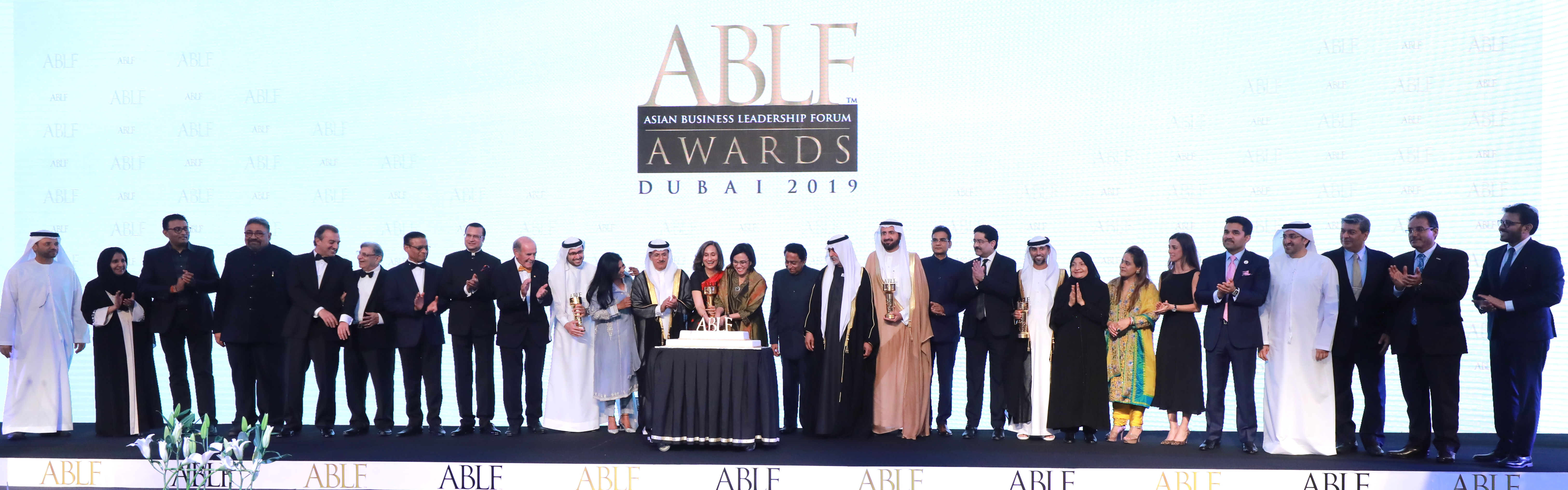 ABLF Leaders and Award Winners on stage
