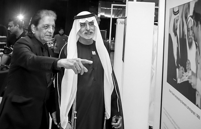 Ramesh Shukla with H.H. Sheikh Nahayan Mabarak Al Nahayan